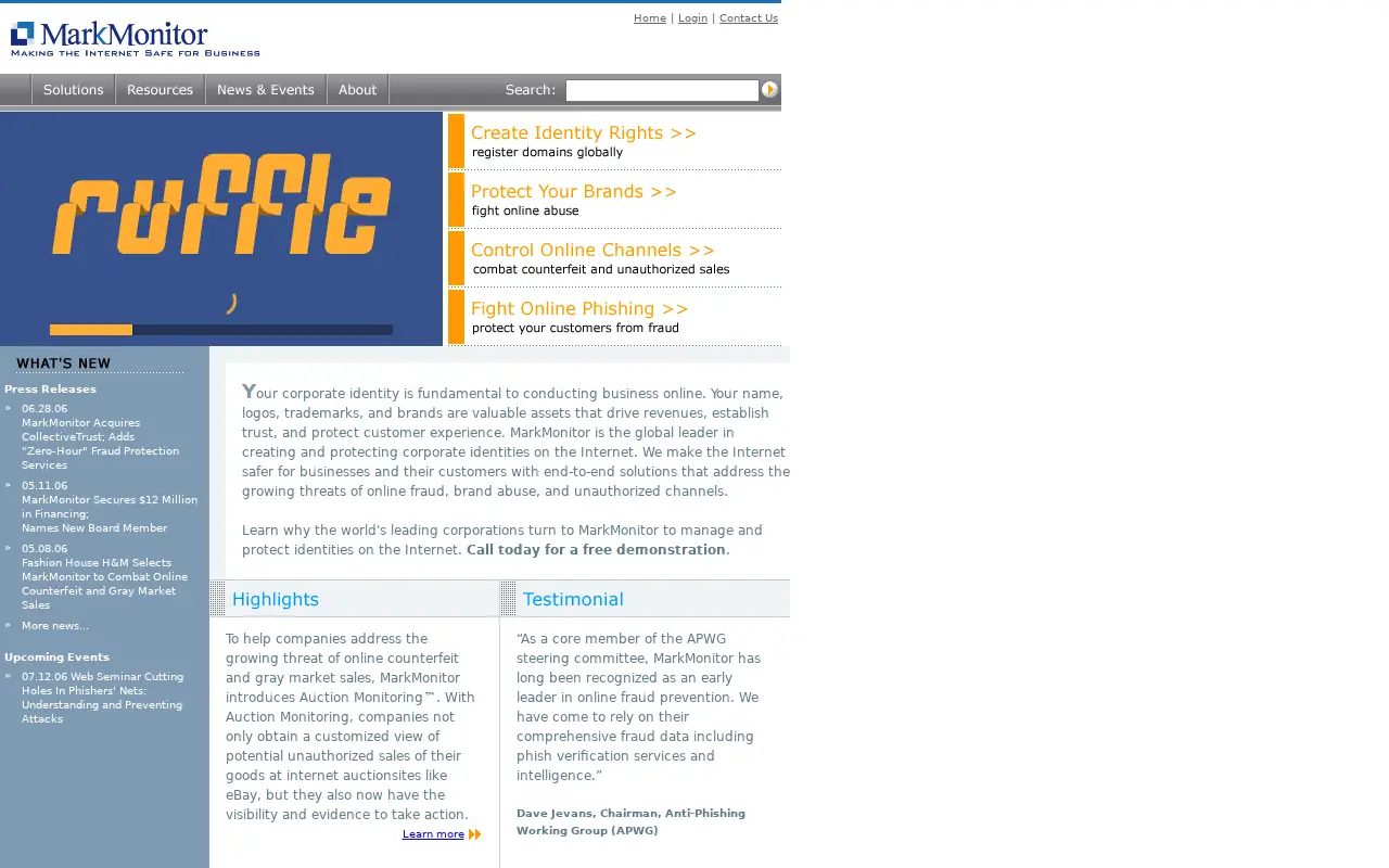 markmonitor.com in 2006