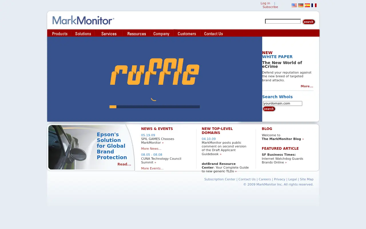 markmonitor.com in 2009