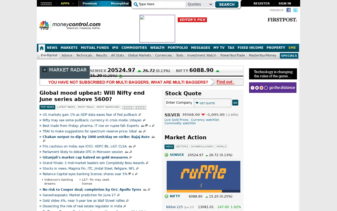 moneycontrol.com in 2013