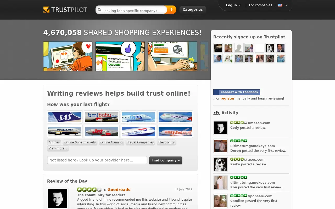 trustpilot.com in 2011