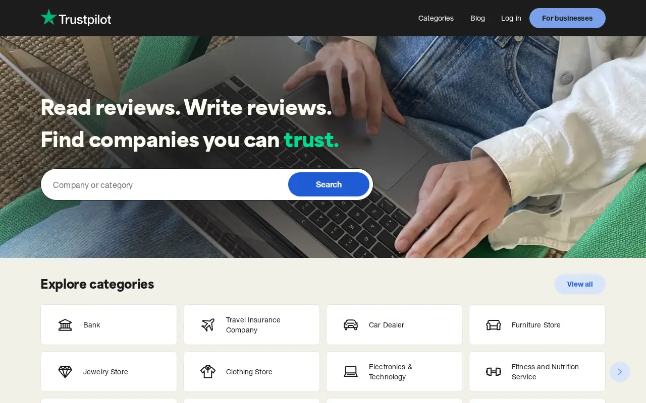 trustpilot.com in 2023
