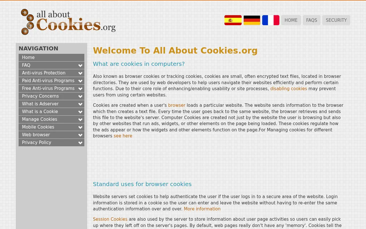 allaboutcookies.org in 2018