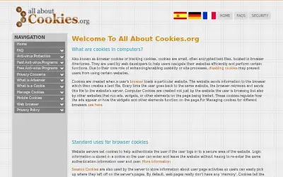 allaboutcookies.org in 2018