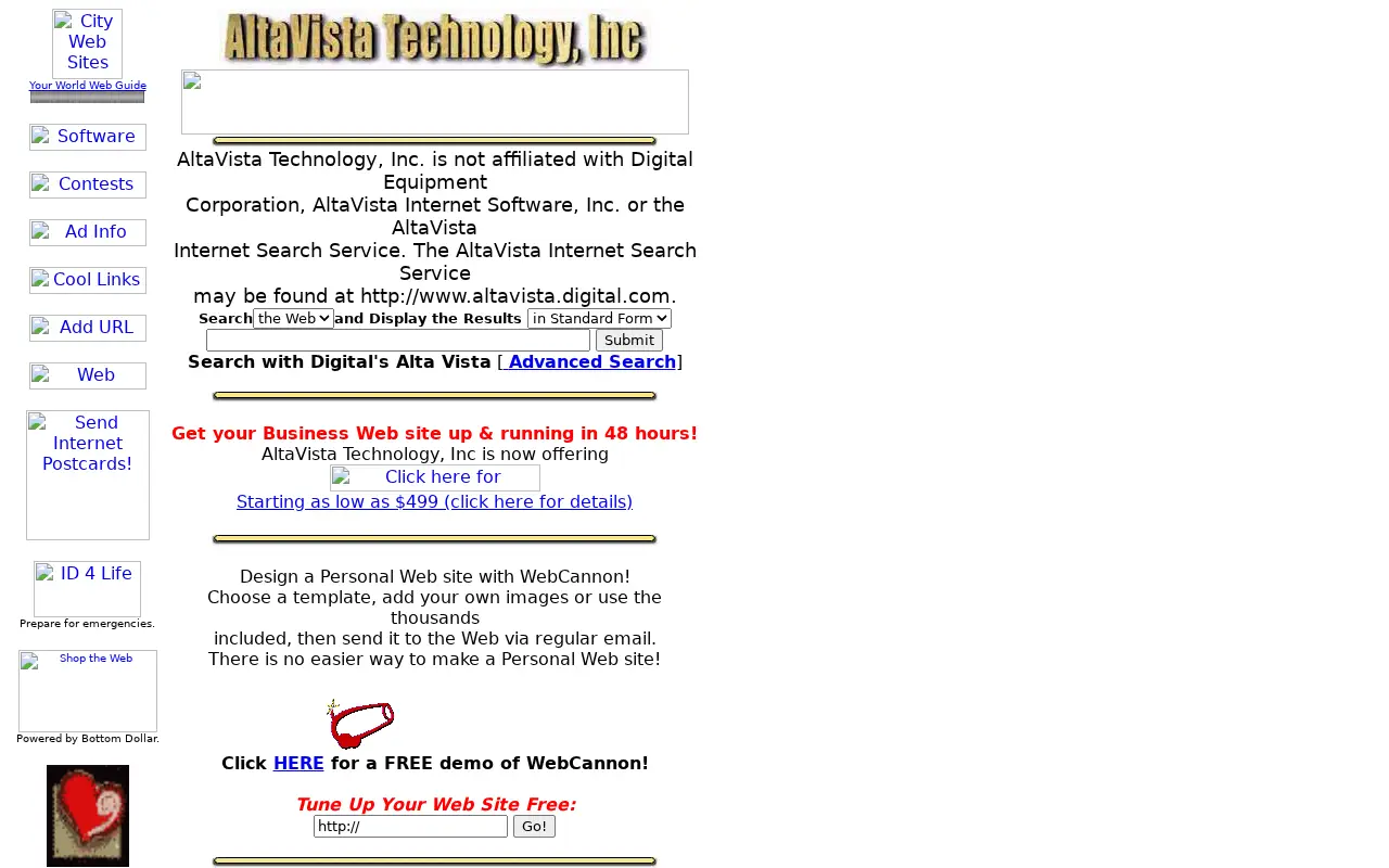 altavista.com in 1998