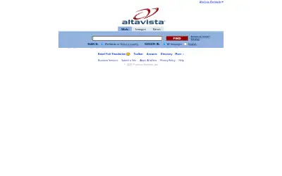 altavista.com in 2009