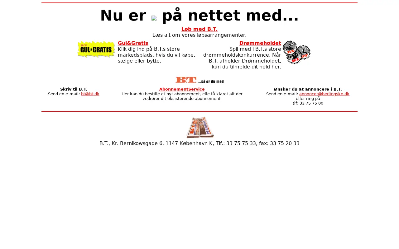 bt.dk in 1999
