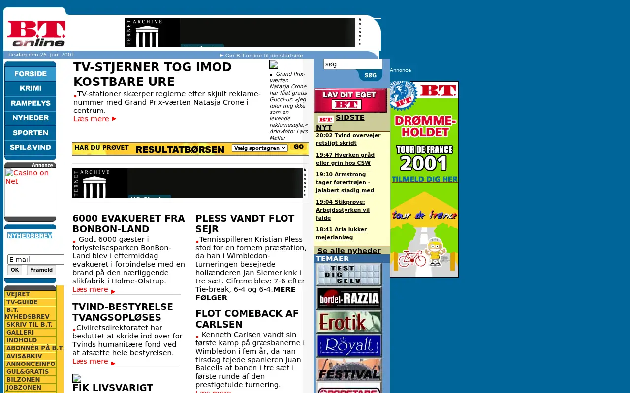 bt.dk in 2001