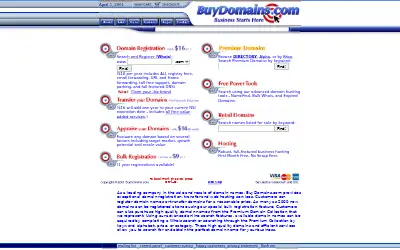 buydomains.com in 2001