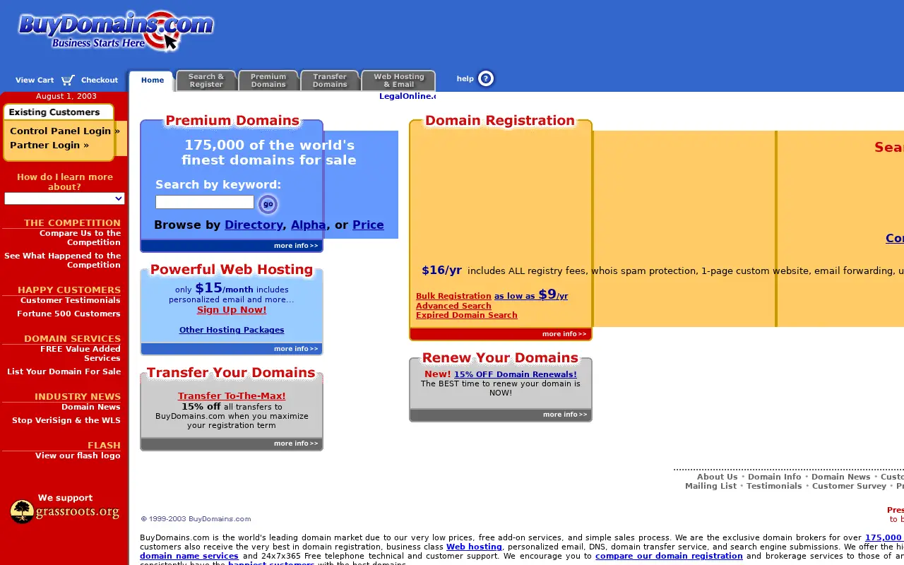 buydomains.com in 2003