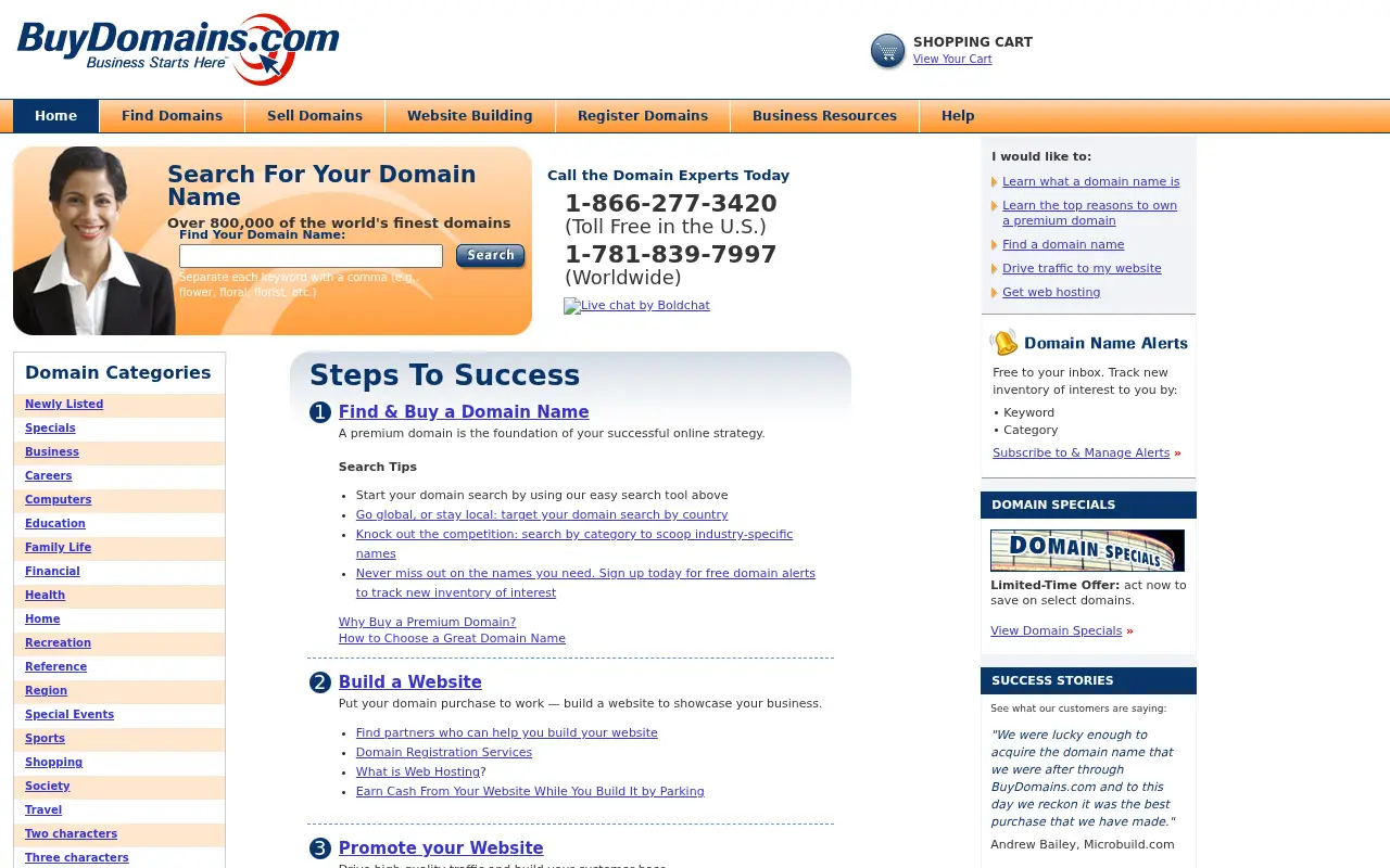 buydomains.com in 2008