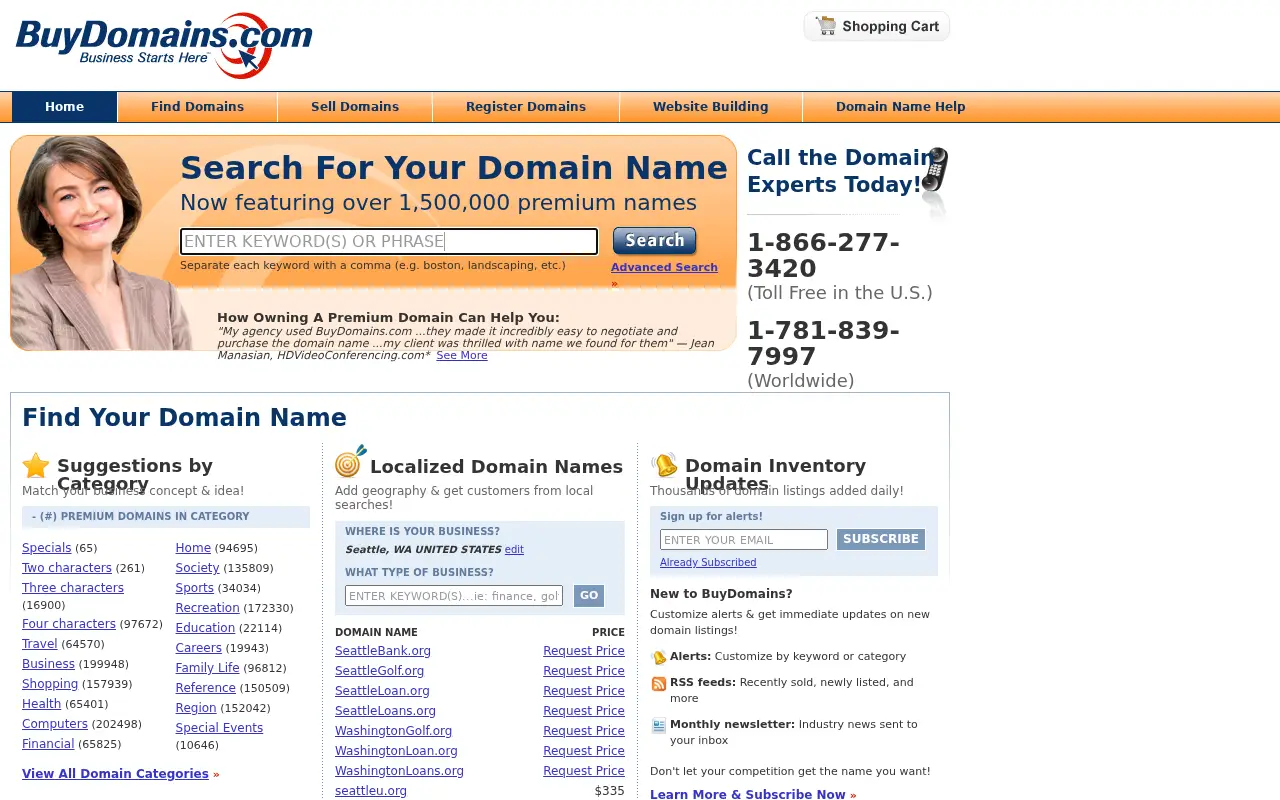 buydomains.com in 2009