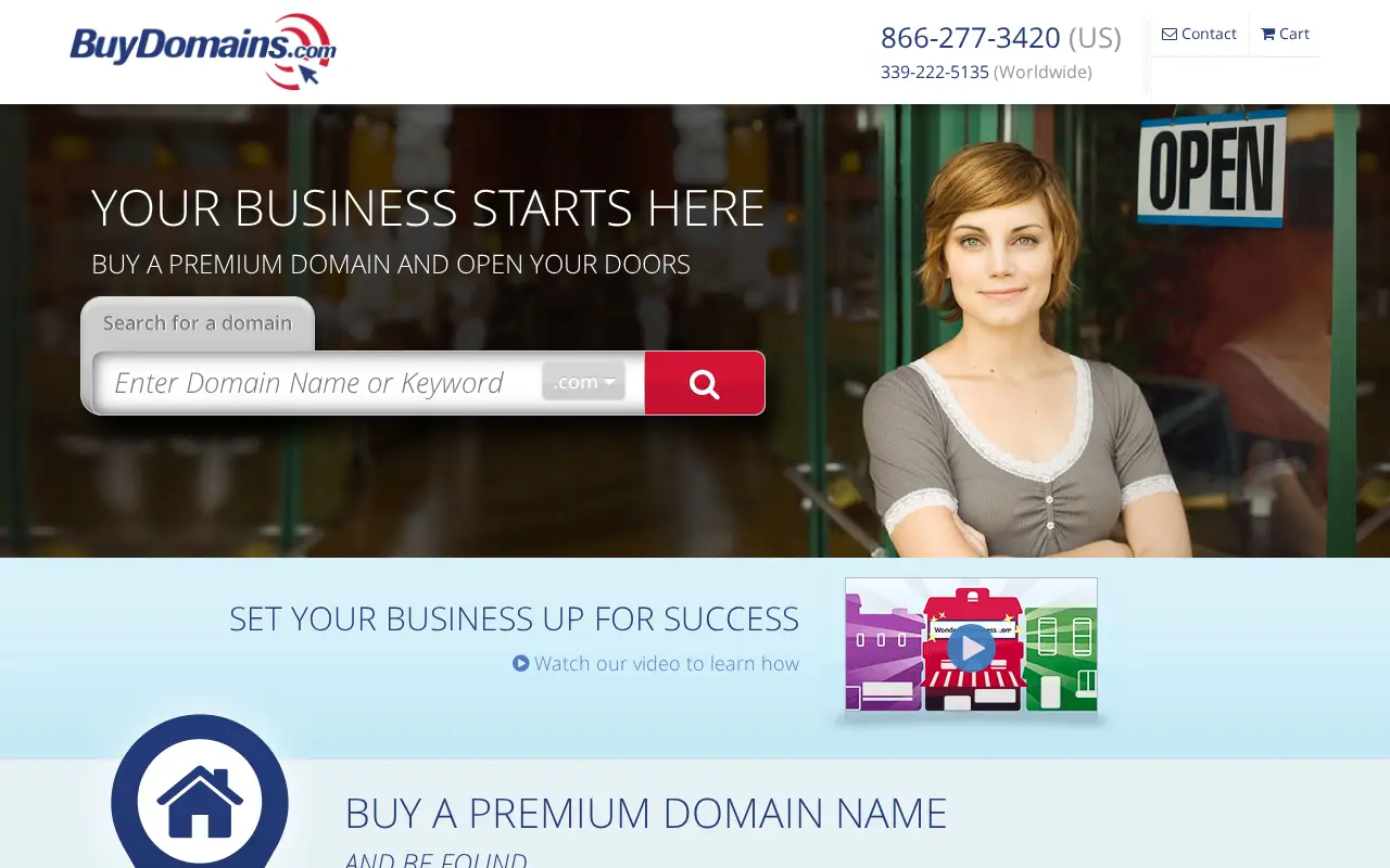 buydomains.com in 2016