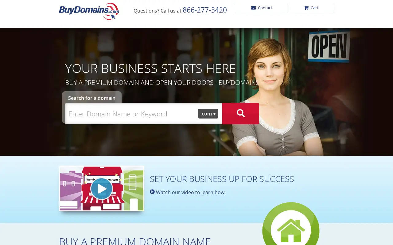 buydomains.com in 2019