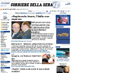 corriere.it in 2005