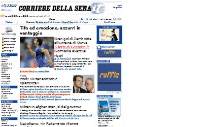 corriere.it in 2006