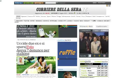 corriere.it in 2010
