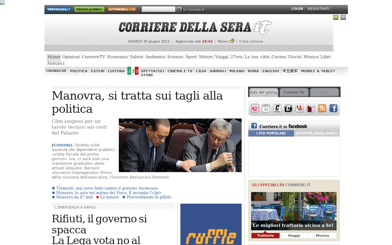 corriere.it in 2011