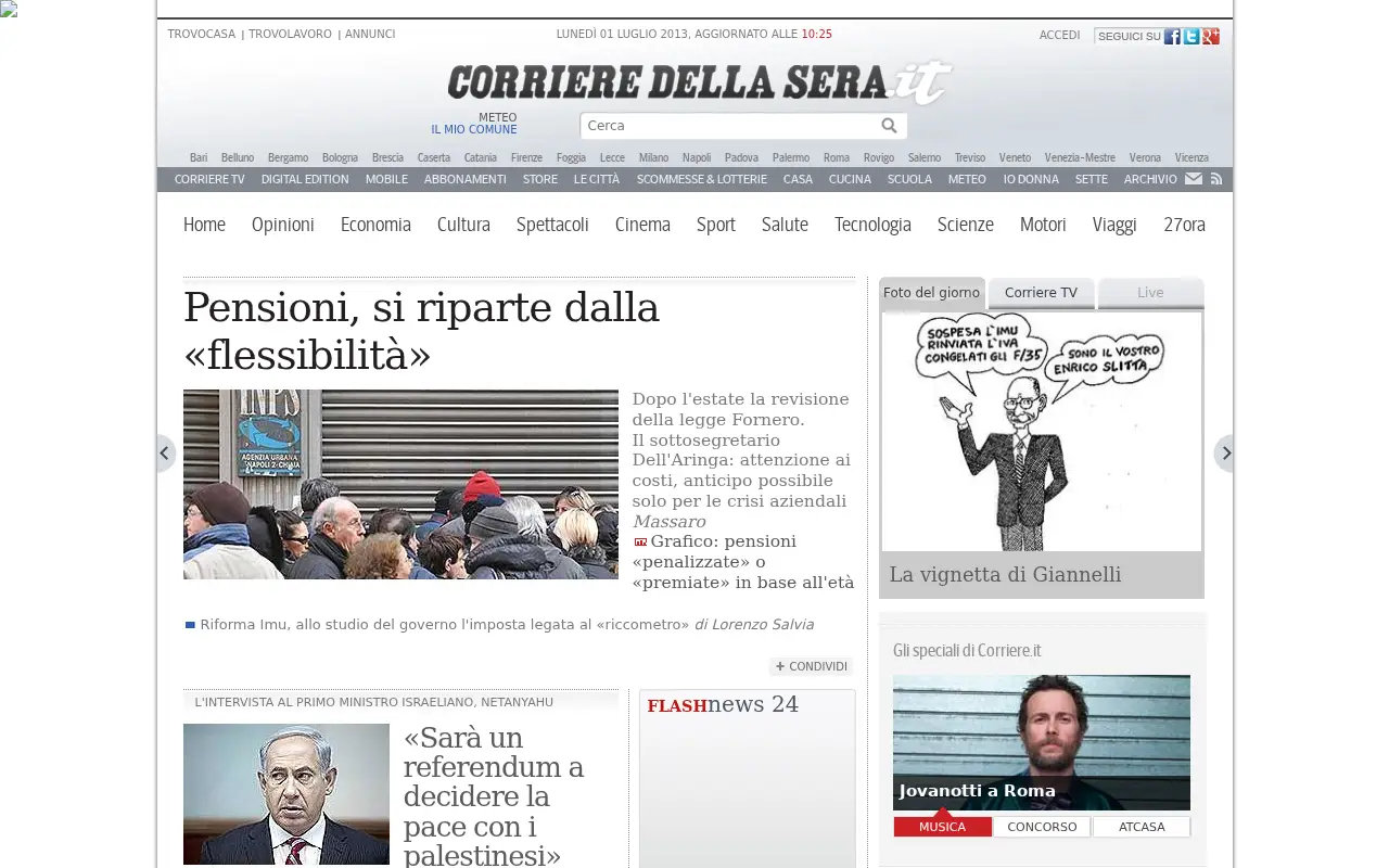 corriere.it in 2013