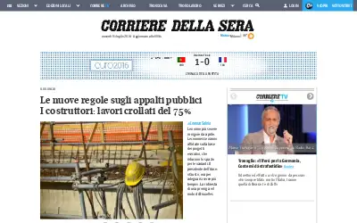 corriere.it in 2016