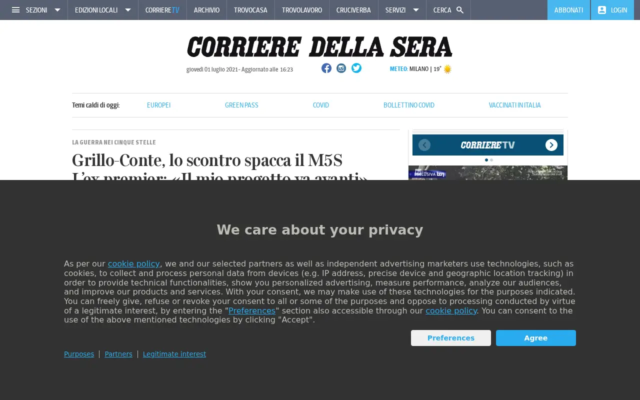 corriere.it in 2021