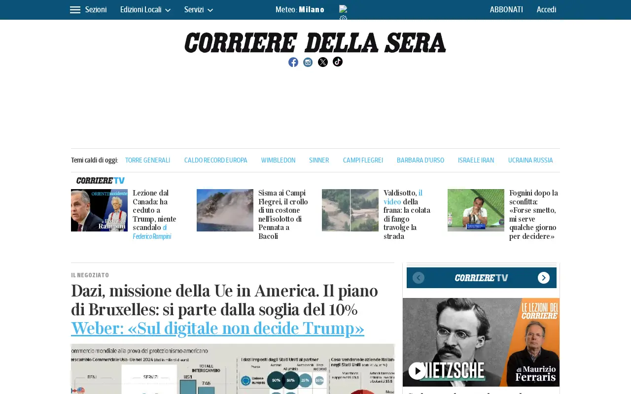 corriere.it in 2025