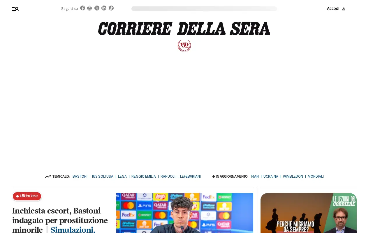 corriere.it in 2026