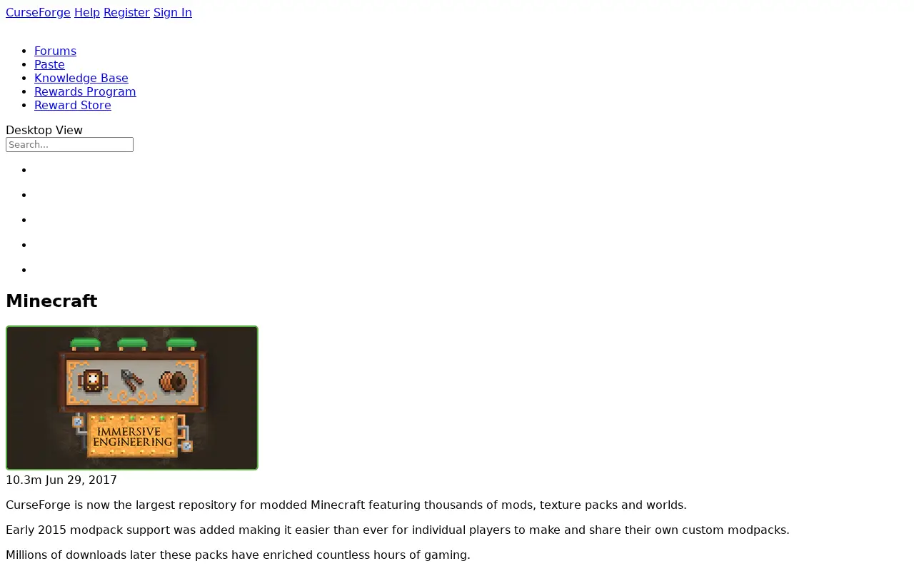 curseforge.com in 2017