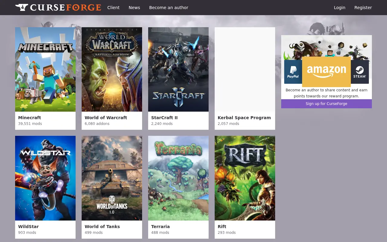 curseforge.com in 2018