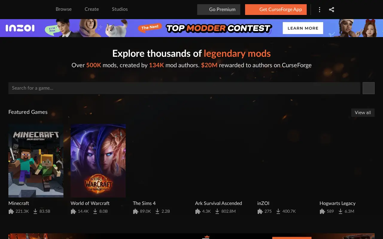 curseforge.com in 2025