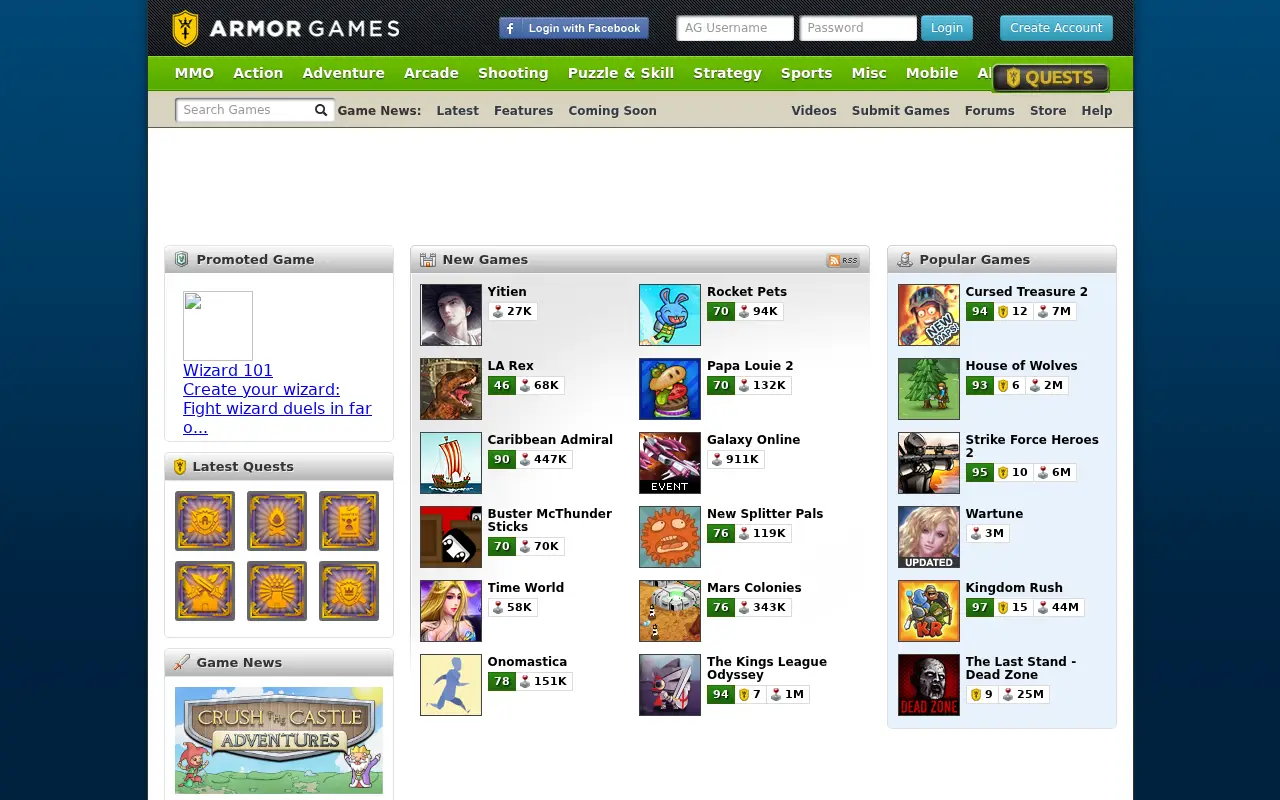armorgames.com in 2013