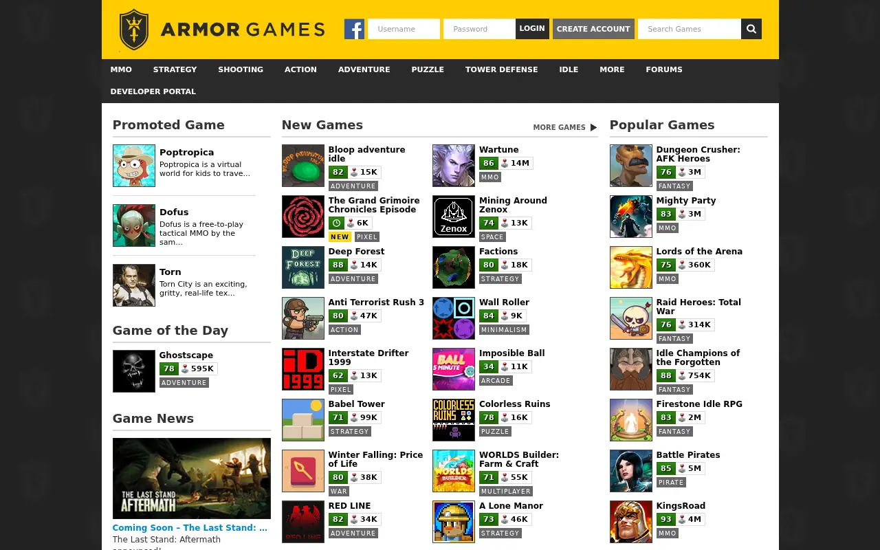 armorgames.com in 2020