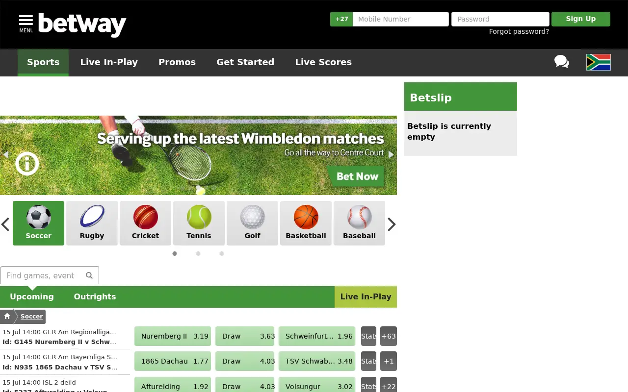 betway.co.za in 2017