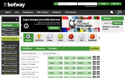 betway.co.za in 2018