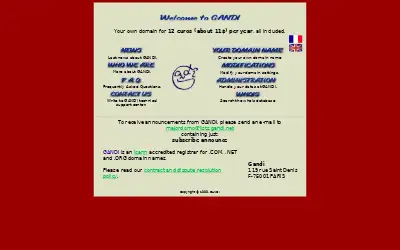 gandi.net in 2000