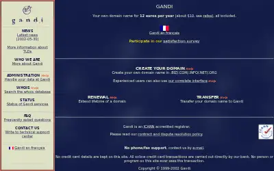 gandi.net in 2002