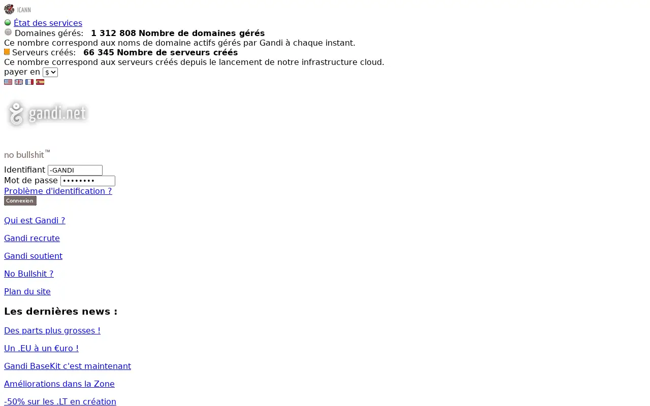 gandi.net in 2012