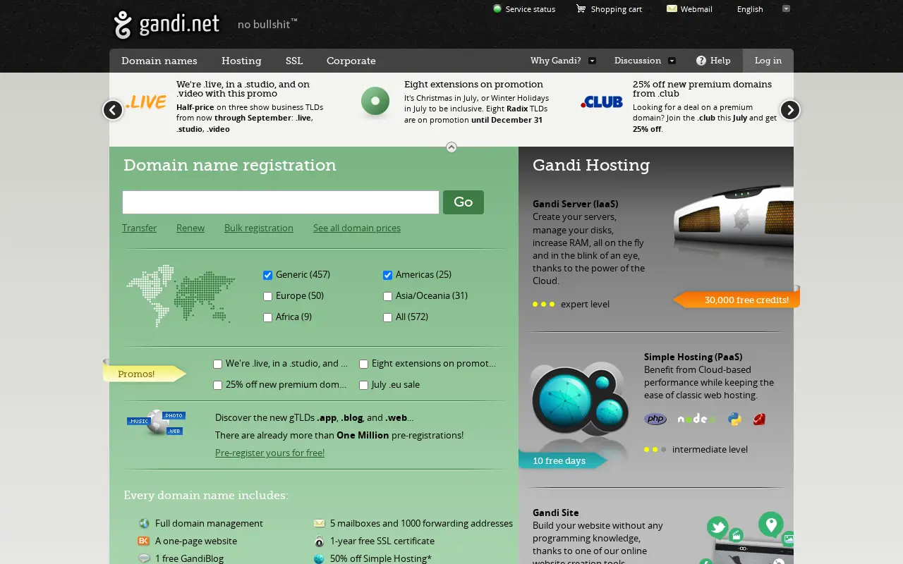 gandi.net in 2016