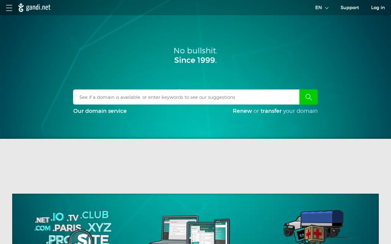 gandi.net in 2018