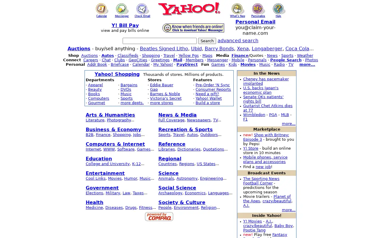 yahoo.com on July 1, 2001