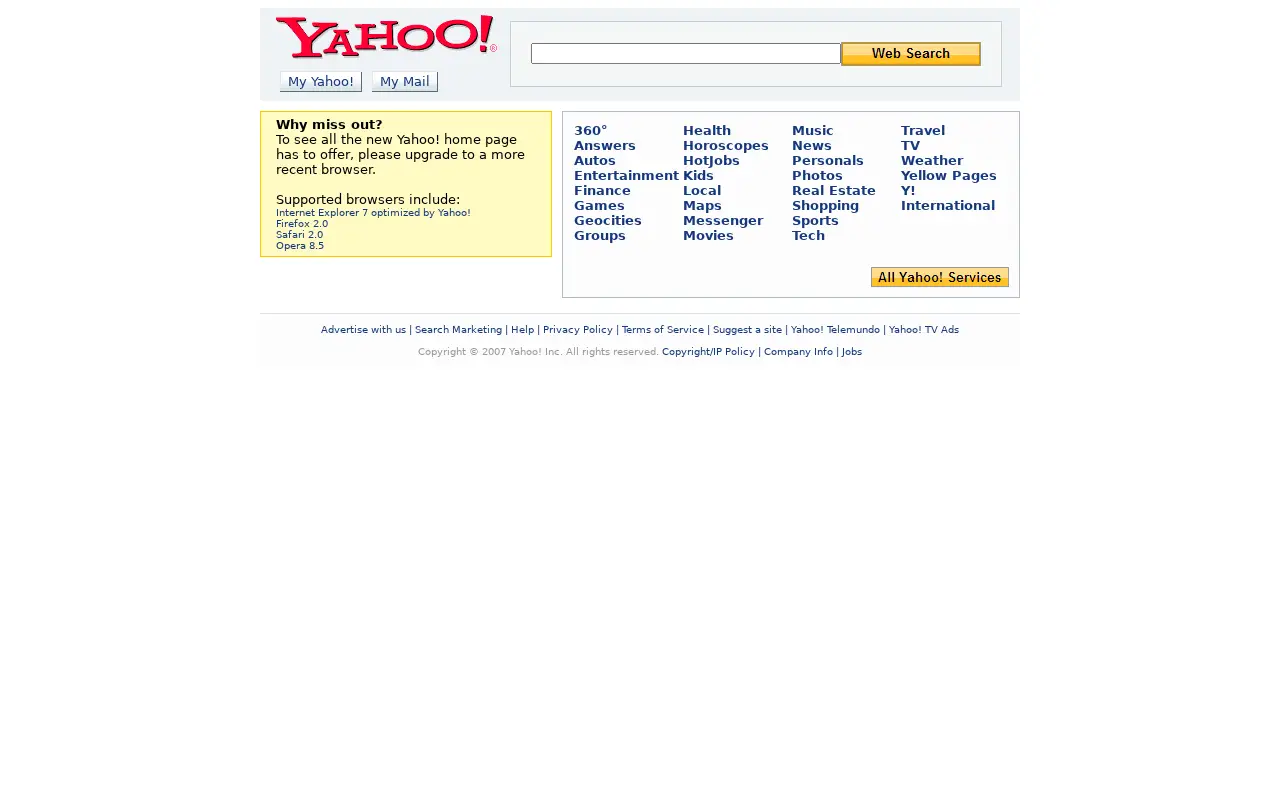 yahoo.com on July 1, 2007