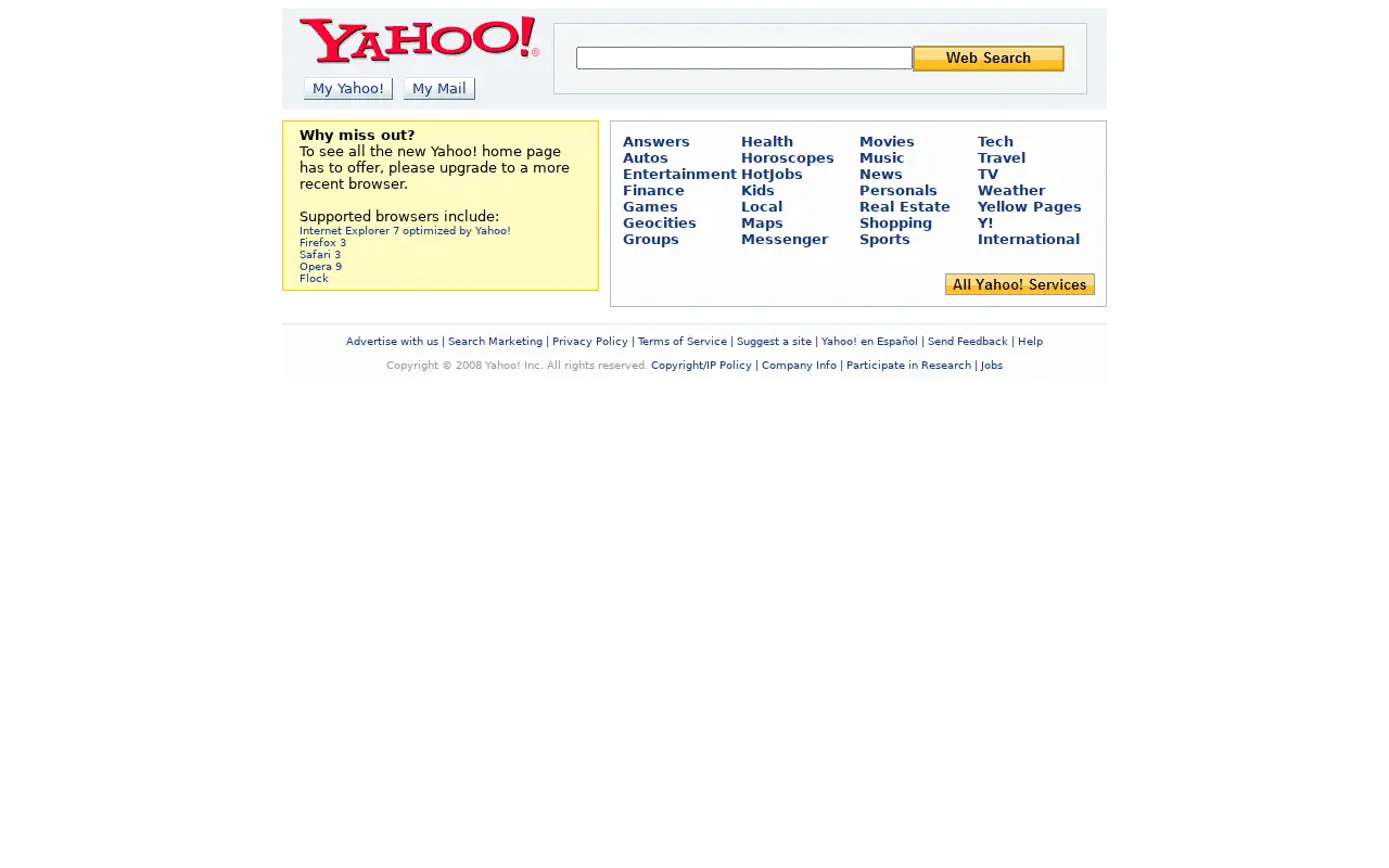 yahoo.com on July 1, 2009