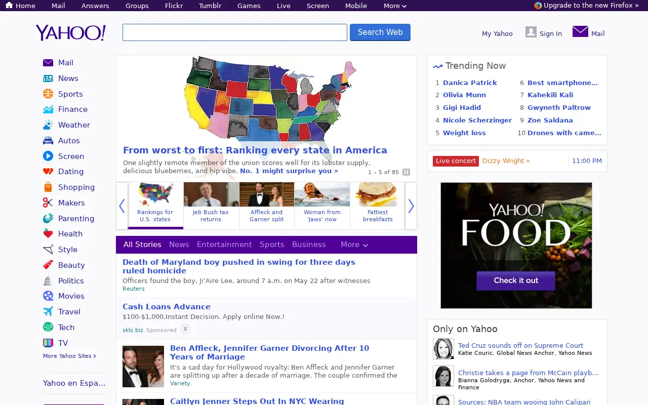 yahoo.com in 2015