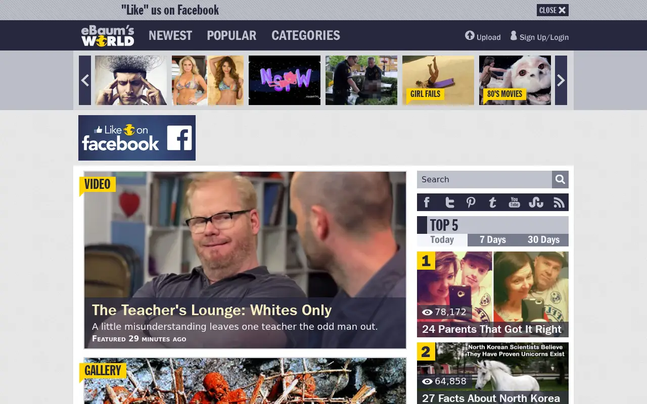 ebaumsworld.com in 2014