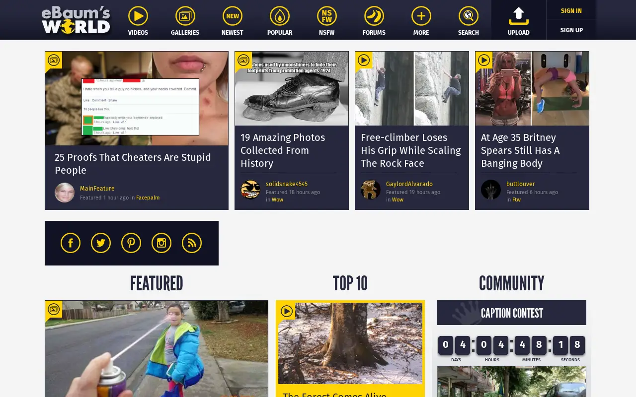 ebaumsworld.com in 2017