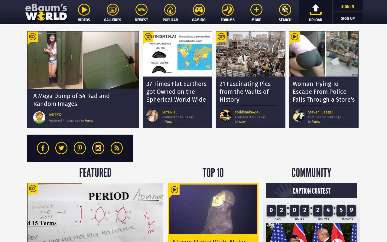 ebaumsworld.com in 2018