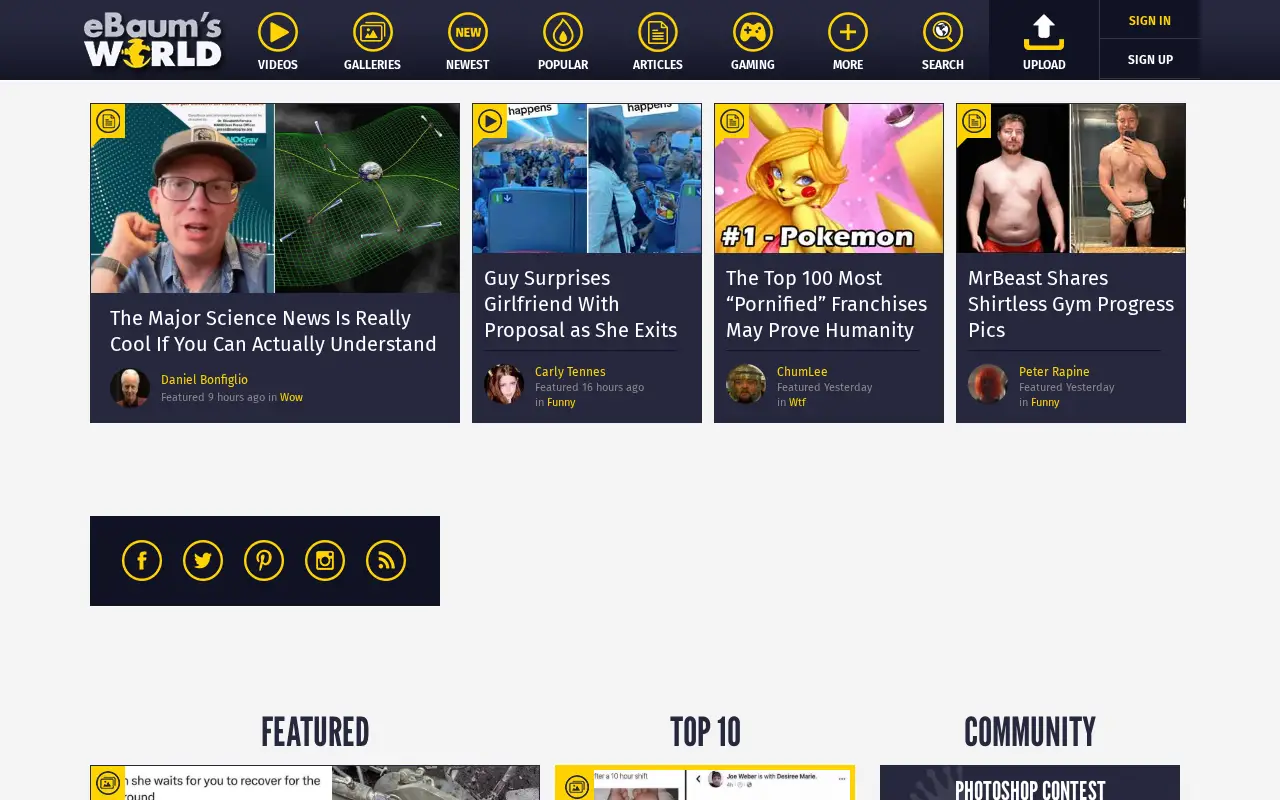 ebaumsworld.com in 2023