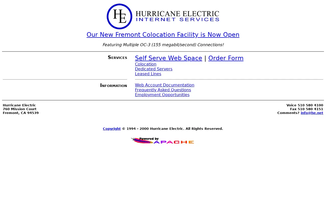 he.net in 2000