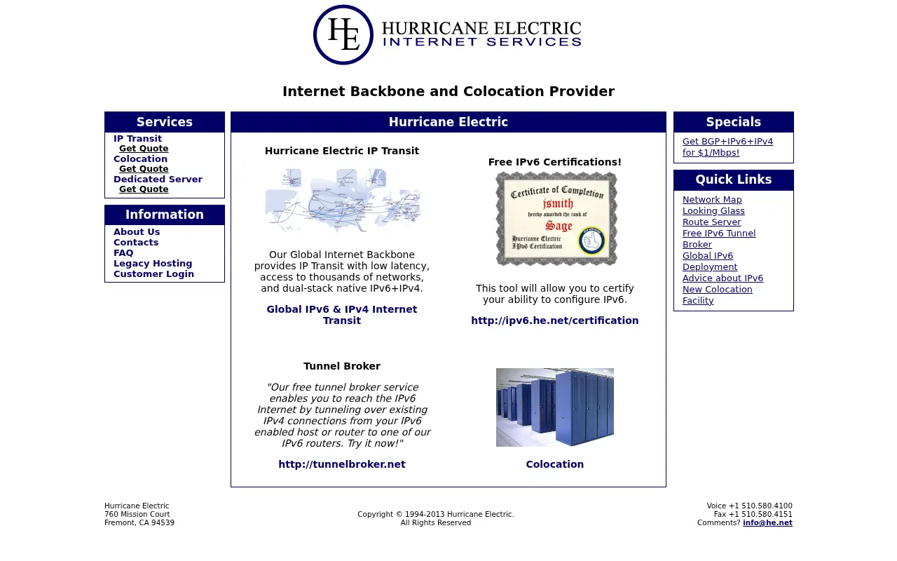 he.net in 2013