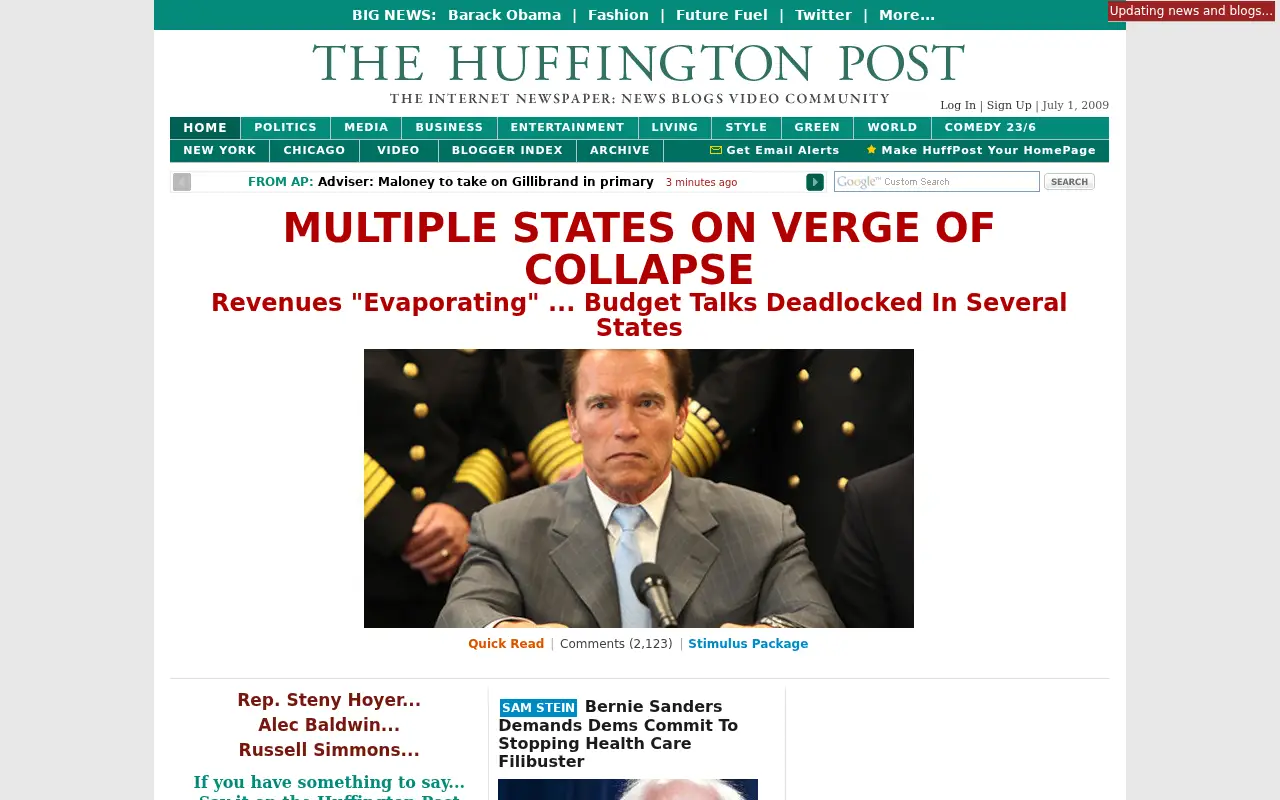 huffingtonpost.com in 2009