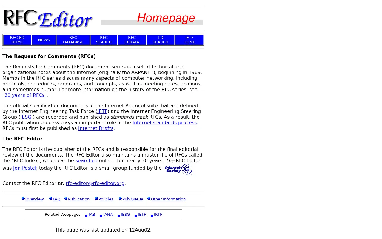 rfc-editor.org in 2003